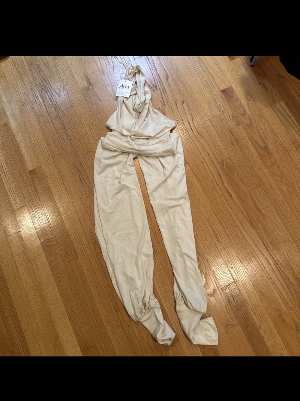 Ariya Ivory Halter Harem Jumpsuit